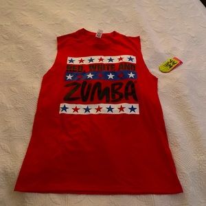 Zumba Red,white and Blue Top XS/S